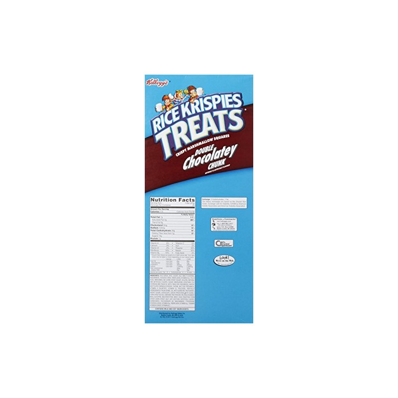 Kellogg's Rice Krispies Treats Double Chocolatey Chunk Bars-1.3 oz, 20