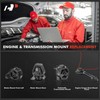 A-Premium Engine Motor and Transmission Mounts Compatible with Honda Accord