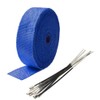 Mintice 5CM X 5M Fiberglass Roll Blue Racing Exhaust Heat