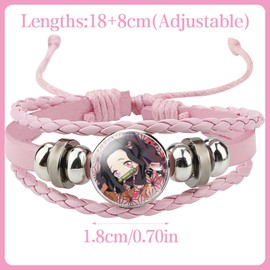 WlsqDE 1 x Demon bracelet, Demon jewellery, anime bracelets, cartoon bracelet, women, cartoon charm bracelet, a gift for fans