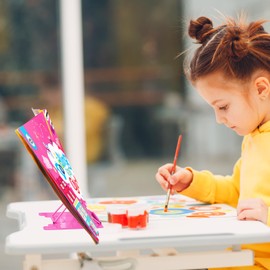 MSDADA Small Desk Book Stand Metal Reading Rest Book Holder Adjustable Cookbook Documents Holder Portable Sturdy Bookstands for Recipes Textbooks Tablet Music Books(Rose Red）