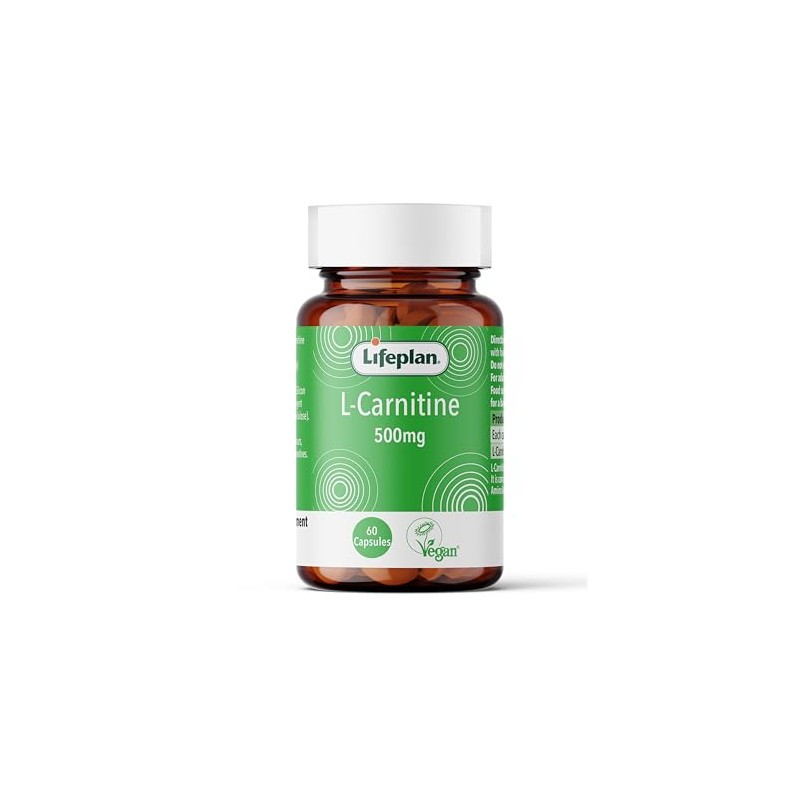 Lifeplan L-Carnitine Energy Support Supplement 60 Capsules