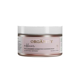 Organity Rice and Mulberry Hydrating Cleansing Balm, 1.76 oz, Clarifying, Detoxes