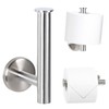 Piazza Bathroom Range 2 in 1 Toilet Roll Holder Stainless