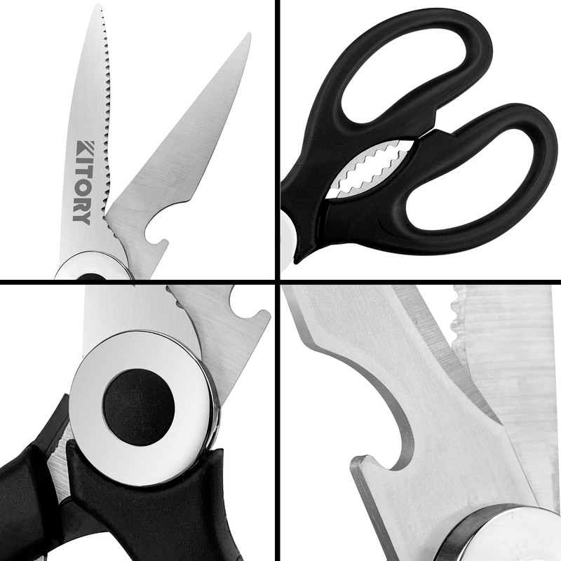 Kitchen Shears, Kitory Premium Heavy Duty Shears Ultra Sharp Stainless