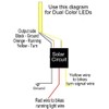 Solar Circuits LED Turn Signal Wiring Circuits - Converts 2-Wire LED to 3 for Running Light AND Turn Signals (pair)
