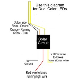 Solar Circuits LED Turn Signal Wiring Circuits - Converts 2-Wire LED to 3 for Running Light AND Turn Signals (pair)