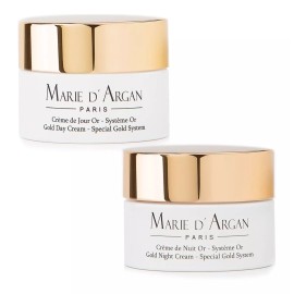 Marie d'Argan Duo Crema Oro 24k Noche Y Día, Hidratante, Rejuvenecedora