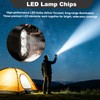 2 Pack Wind Up Torch, LED Torch with Solar Power