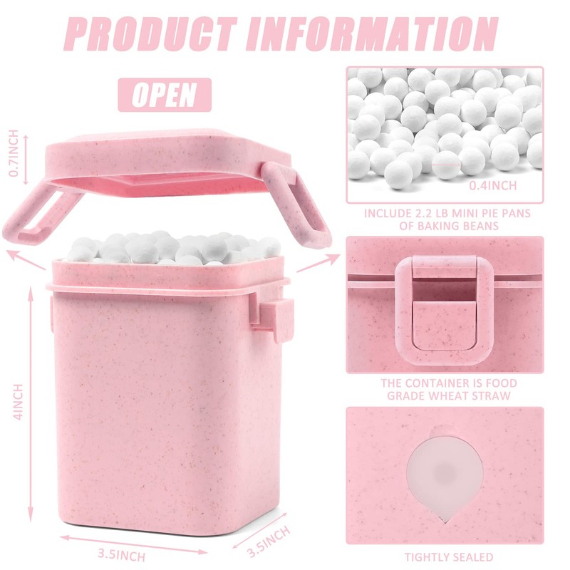 EIMMBD Ceramic Pie Weights Baking Beans 2.2 LB,10mm pie weights