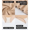 KUNINDOME Seamless Maternity Underwear Panties, 5 Pack, Medium