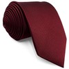 SHLAX&WING Solid Red Wedding Silk Tie Set, Men's, Pocket Square,