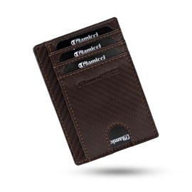 Glamicci Slim Wallet for Men | RFID Protected Minimalist Card Wallet | Credit Card Holder | Slim Mens Wallets & Thin Wallet (RCH1CF-BR)
