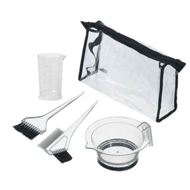 Hair Force Colouring Accessory Set, 5-Piece, Transparent Tinting Accessory kit