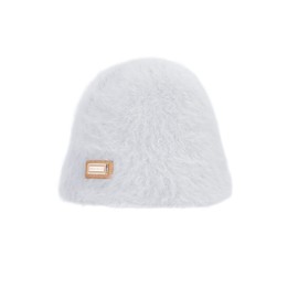 FK FORKICKS Simple Rabbit Fuzzy Warm Winter Hat Hats for Women Furry Bucket Hat Womens Winter Hats Beanie Women（Gray）