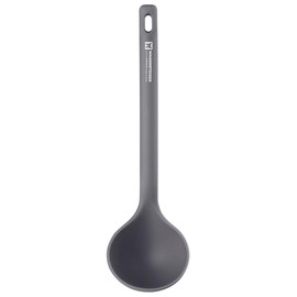 Wagensteiger Dark Gray Silicone Ladle: Heat Resistant with Gentle Head Structure, Non-stick Cookware Safe, Portion Batter, BPA Safe (12.6inch x 3.15inch)