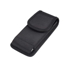 DFV mobile - Belt Case Cover Nylon with Metal Clip Business for LG Wine Smart Jazz - Black