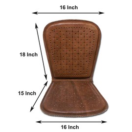 ALLBrand Mexican Genuine Cowhide Leather Car Truck Mexico Design Seat Cushion (L - Square)