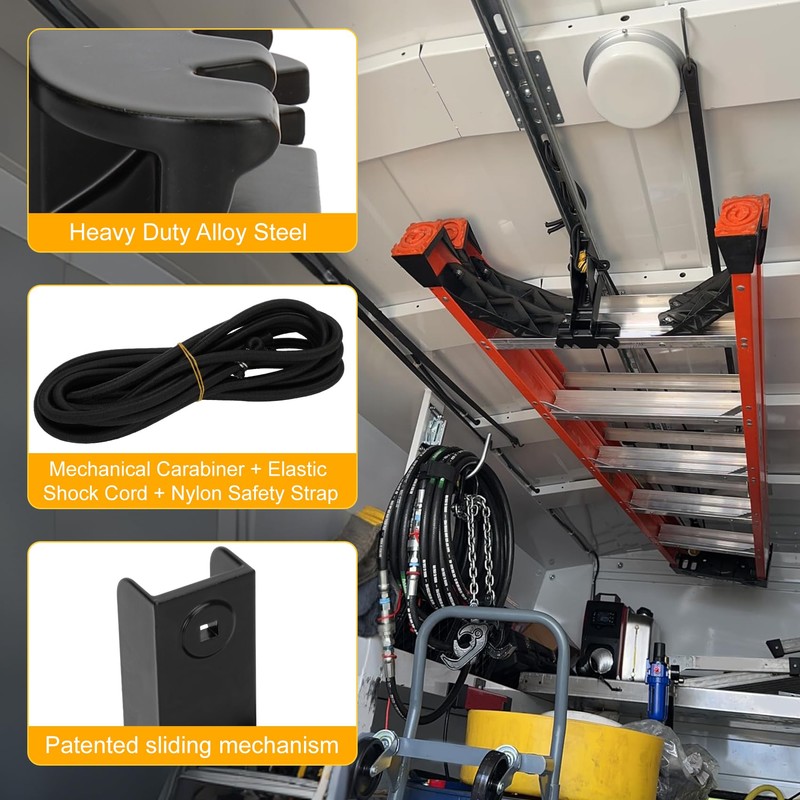 Van Interior Ladder Storage System Not Includes Mounting Kit Utilizes