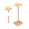 Wooden Headphone Holder Beech Headset Stand Desktop Display Shelf for