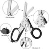 6 in 1 Multitool Plier Shears, Portable Folding Pliers Scissors,