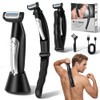 Mens Back Shaver with Long Handle, Multifunctional Cordless Back Shavers