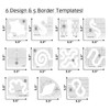 Free Motion Quilting Template Set - Set of 11 Acrylic