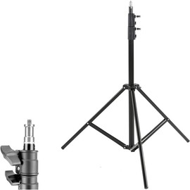 7 Foot Tripod Aluminum Compact Photography Light Stand with 1/4" Thread  with Reflectors, Soft Boxes, Lights, , Backgrounds (7Feet - 1Pack) - Color: 7Feet - 1Pack