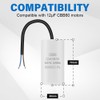 OFFCUP CBB60 Running Capacitor, 12μF 450V 4 Pins Motor Capacitor