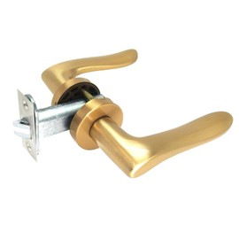 Kawaguchi Giken DAL-32-1M-SG Lever Handle High Lever Lock, Blister Pack, Satin Gold