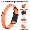 lynxking Dog Collar Soft Padded Breathable Cotton Solid Color Strong