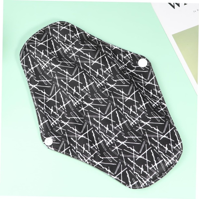 OHPHCALL 5pcs Bamboo Fiber Sanitary Napkin Reusable Period Pads Washable
