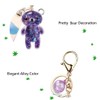KUPOOL Acrylic Starry Bear Keychain Cute Trendy Bear Key Ring/Pendant