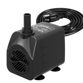 Knifel 200GPH Submersible Water Pump(750L/H,16W),Ultra Quiet Fountain Pump with 5.2ft. High Lift,Pond Pump for Fish Tank, Pond, Aquarium, Statuary, Hydroponics.