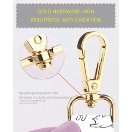 DANHRO Purse Strap Replacement Belt Crossbody 1.5" Wide Golden Buckle Cute Shoulder Strap Durable Adjustable Guitar Straps for Canvas Bag Handbag Funny Cats II