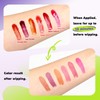Wipe-Off Lip Stain Lightweight Lip Tint Non-stick to Cup Transfer-Resistant,