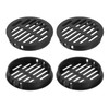 sourcing map Round Soffit Vents 2 inch, 4Pcs Black Plastic