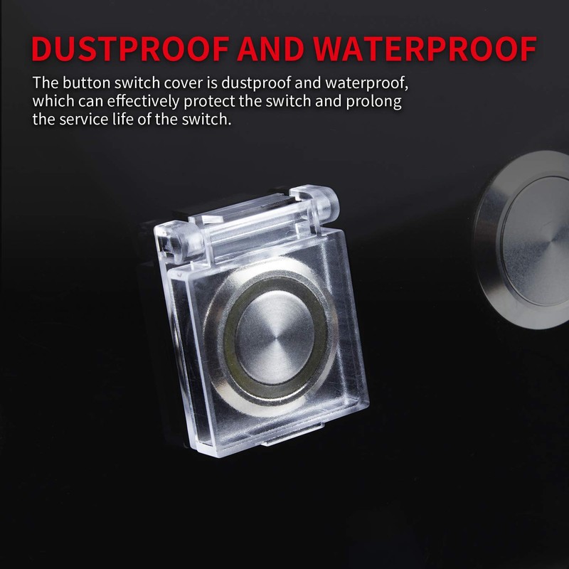 DaierTek 22mm Power Button Cover Child Proof Safety Push Button