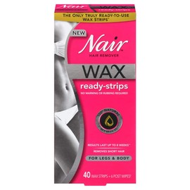 Nair Hair Remover Wax Ready Strips 40 ea (Pack of 9)