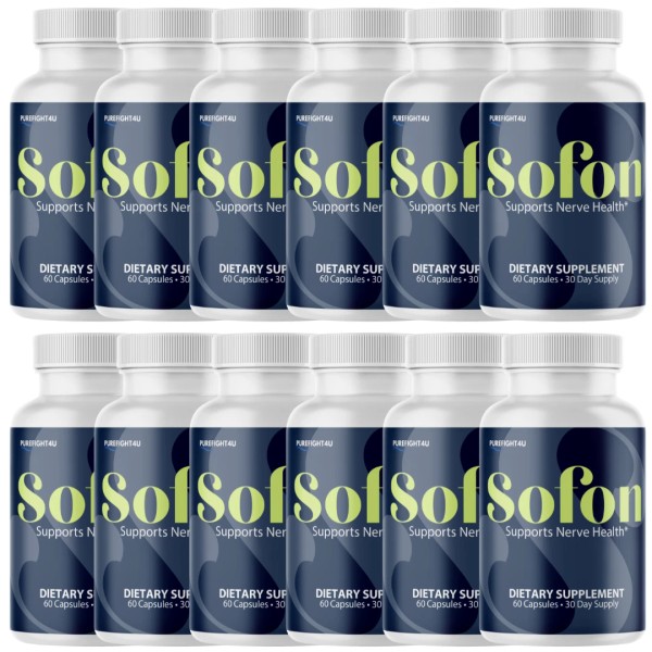 PureFight4U Sofon Capsules, Natural Nerve Support Formula Supplement - 12