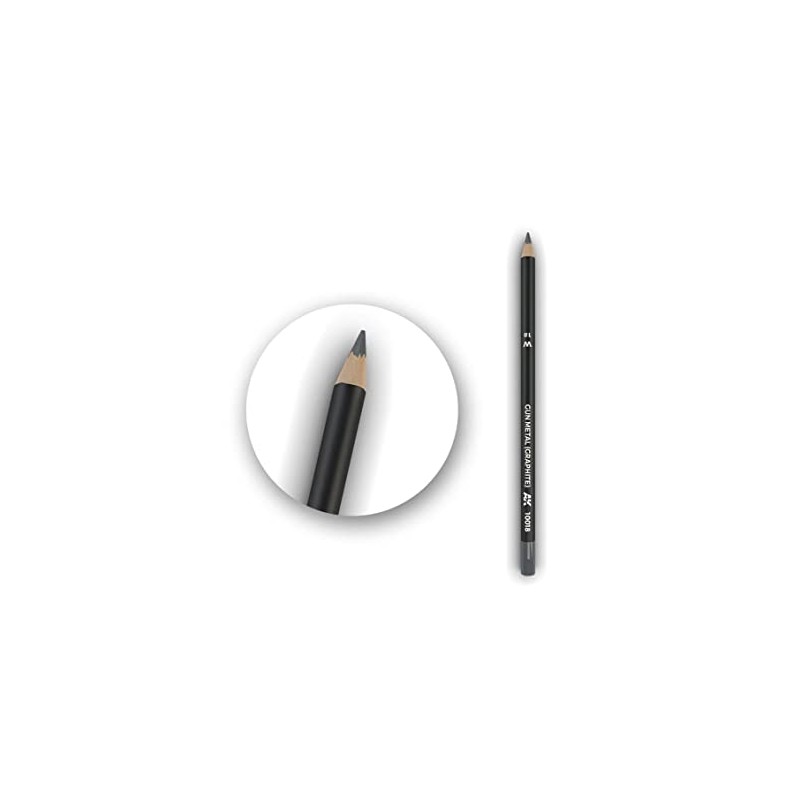 AK AK10018 Watercolour Pencil Gun Metal (Graphite) (1x)
