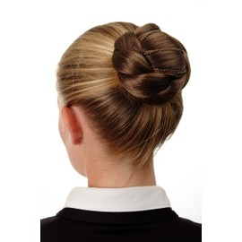 WIG ME UP - Bun Hair Bun Hairpiece Elaborately Braided Playful Costume Clip Comb Hair Pin Brown Golden Brown N672-12