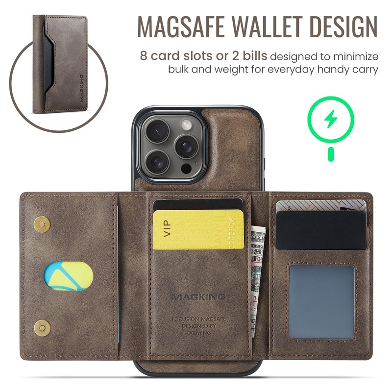 XYAJUANG Compatible with Iphone16 Pro Max，The 2 in 1 Detachable