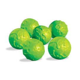 Diggin Slimeball Battle Pack. 6 Slime Ball Set. Dodge-Ball Throw Game, green