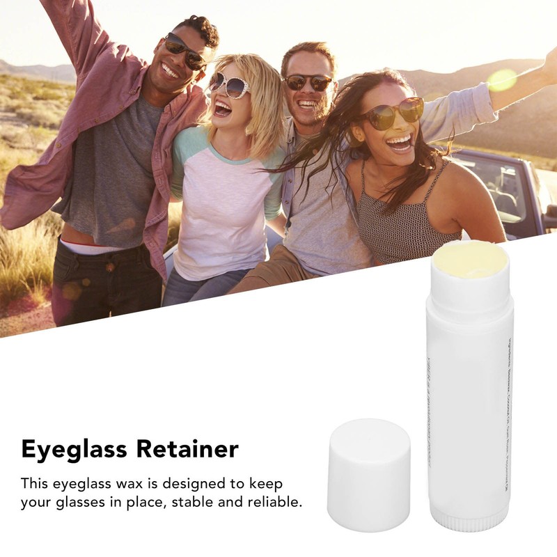 Glasses Wax for Sunglasses Frame, Natural Beeswax, Odourless, Non-Slip, Easy