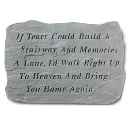 Design Toscano If Tears Could Build A Stairway: Cast Stone Memorial Garden Marker