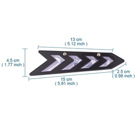 XhuangTech 2 Pcs Car Windshield Wiper Blade Spoilers for Enhancing Wiper Blades Arm Pressure, Universal ABS Wiper Wing Blade Spoilers Presser, Arrow-Shaped Car Wiper Blade Accessories (Black)