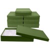 Novel Box 8 Pack Green Jewelry Gift Box 7x5x1.25in with