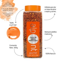 ALPONT GOURMET Chile de Árbol Martajado, 305 g