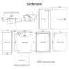 VEVOR NEMA Steel Enclosure, 16 x 12 x 8'' NEMA